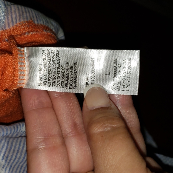 Democracy Combo Nautical Top, Grapefruit, Size: L - Picture 6 of 7